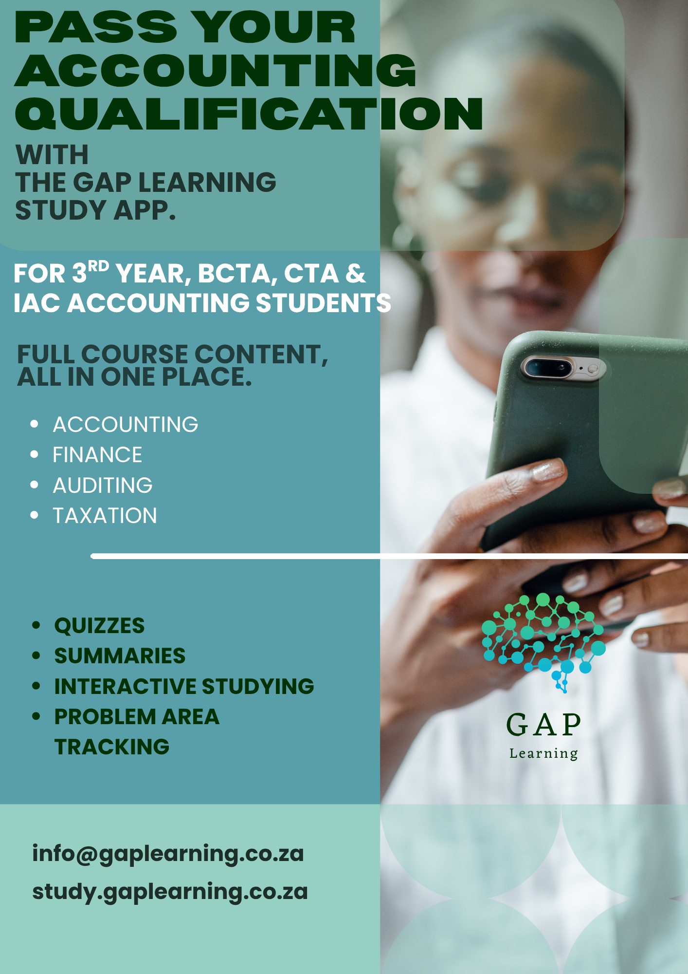 Green And Yellow Modern Academic Education Learning Support Private Tutoring Flyer